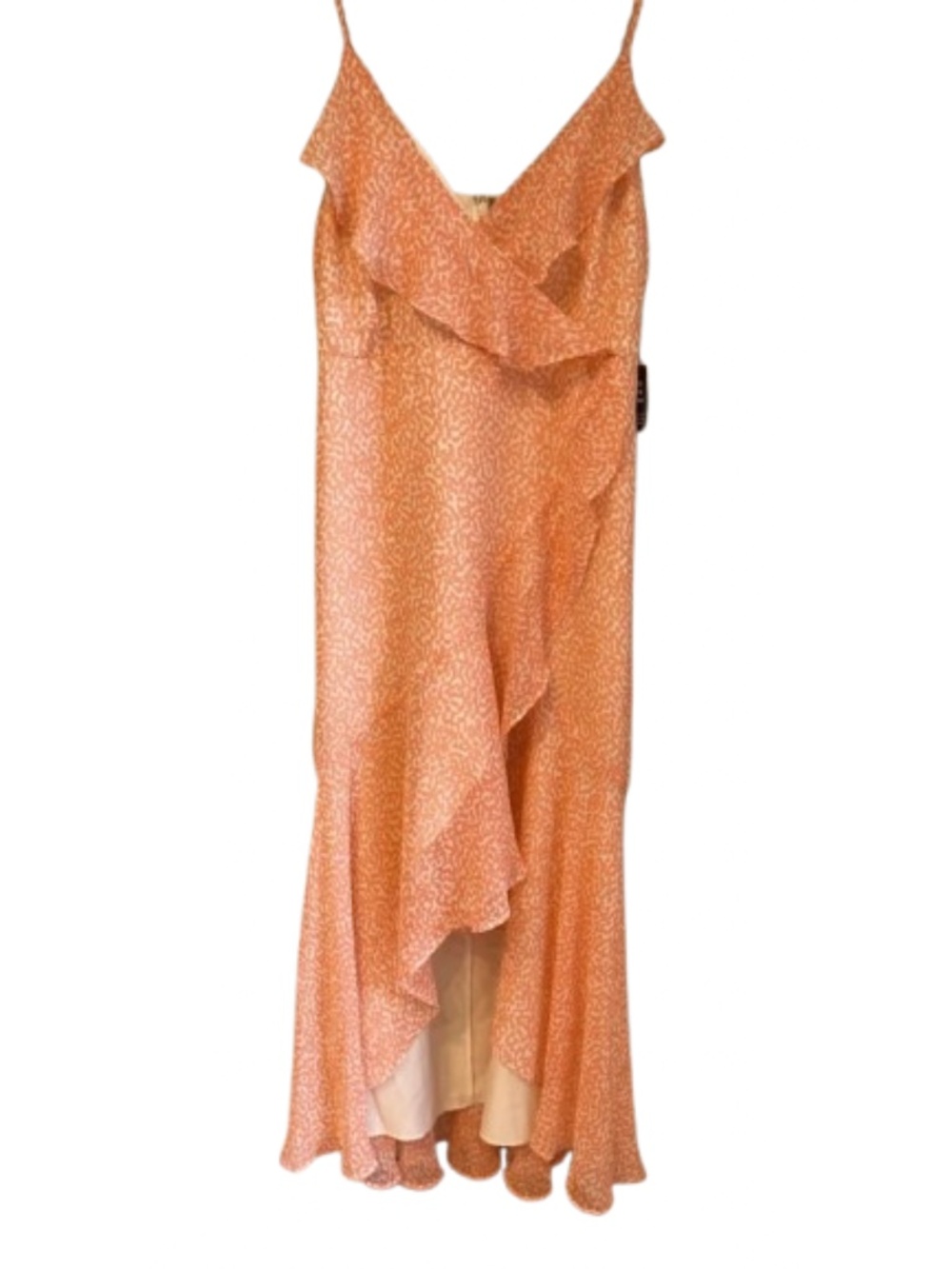 Express Peach High-Low Slip Dress